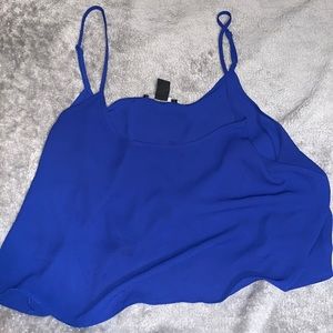 Royal blue crop top